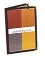 Vinyl Trim Cafe Menu Covers